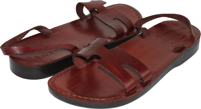 Holy Land Market Unisex Adults/Children Genuine Leather Biblical Sandals/Flip Flops/Slides/Slippers (Jesus - Yashua) Sarah Style