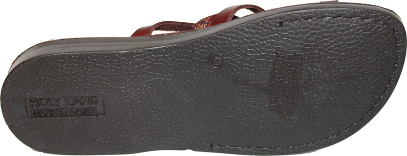 Holy Land Market Unisex Adults/Children Genuine Leather Biblical Sandals/Flip Flops/Slides/Slippers (Jesus - Yashua) Jonah Style