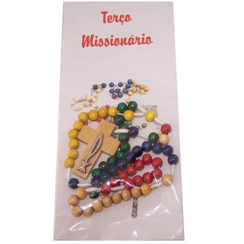 Missionary Rosary - 6mm colored beads (28cm or 11") with Certificate