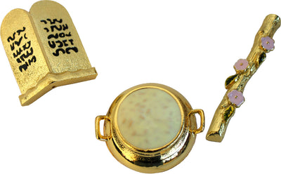 Holy Land Market Ark of The Covenant - Contents - Aaron Rod/Manna Vessel & Tablets