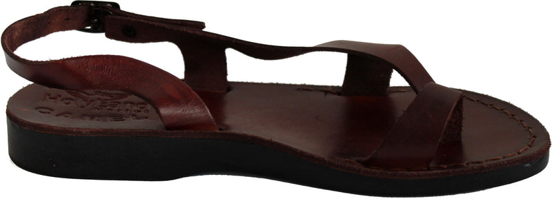 Holy Land Market Unisex Adults/Children Genuine Leather Biblical Sandals/Flip Flops/Slides/Slippers (Jesus - Yashua) Mary Magdalene Style II