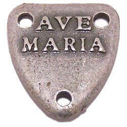 Ave Maria - Alpha and Omega Center piece - Pewter (1.6 cm-0.6")