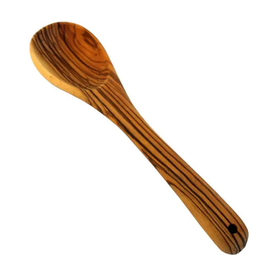 Holy Land Market Olive Wood Handcrafted Olive Wood Spoon, for Cooking, Eating or Serving ( 8 Inches )