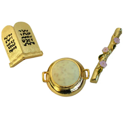 Holy Land Market Ark of The Covenant - Contents - Aaron Rod/Manna Vessel & Tablets