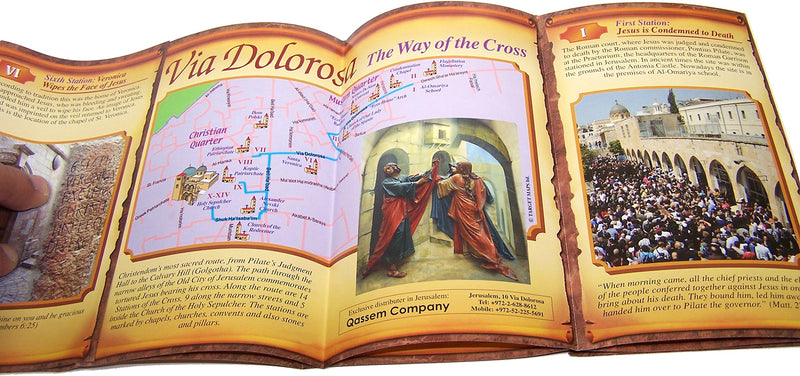 Via Dolorosa - The way of the Cross (Stations) - Pilgrim's actual 14 Stations of our Lord's agony in the Holy Land