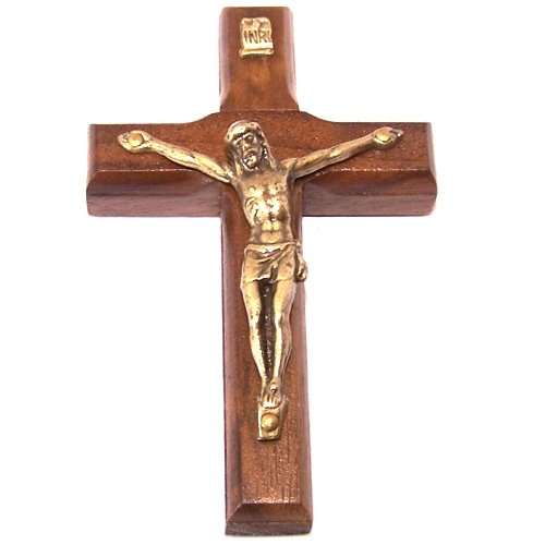 Wooden wall/glass/car/Refrigerator. Crucifix with stickers - thick (7cm.