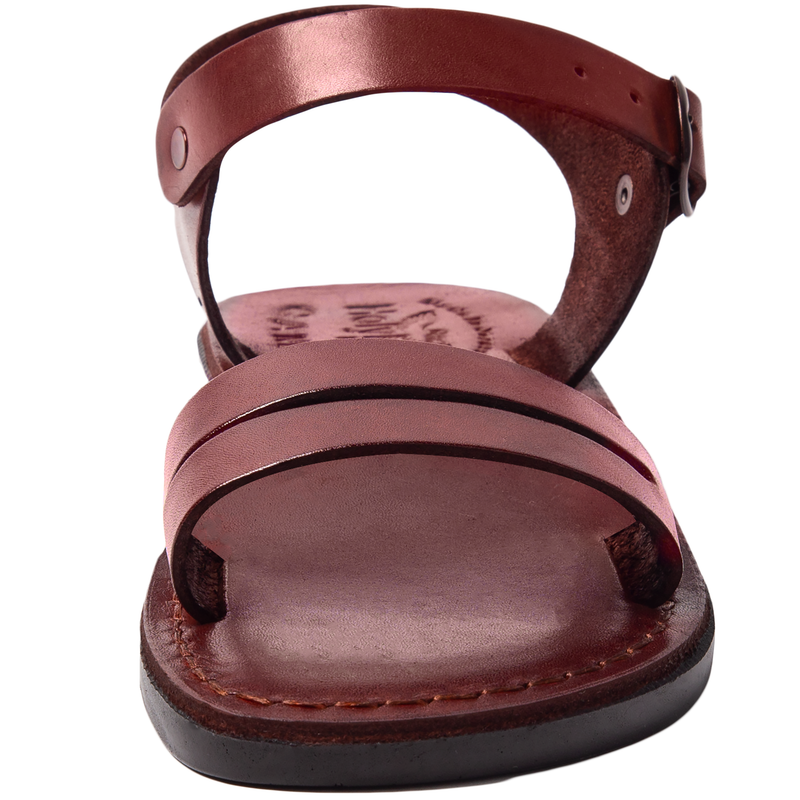 Holy Land Market Unisex Adults/Children Genuine Leather Biblical Sandals/Flip Flops/Slides/Slippers (Jesus - Yashua) Samaria Style I