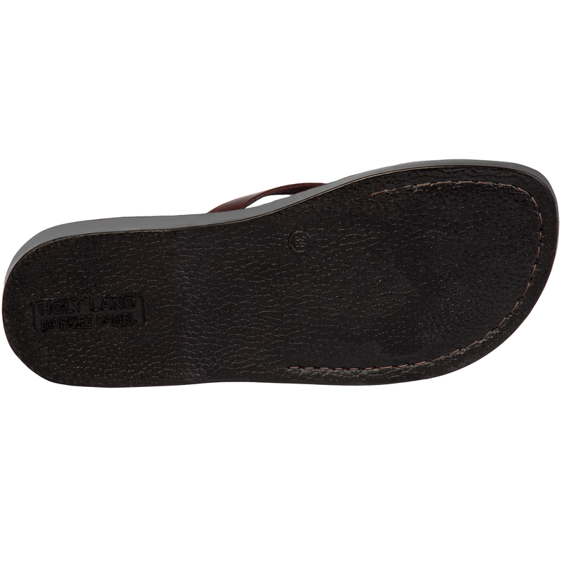 Holy Land Market Unisex Adults/Children Genuine Leather Biblical Sandals/Flip Flops/Slides/Slippers (Jesus - Yashua) Jericho Style II