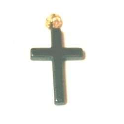 Cruz de rosario de hematita (0.8")