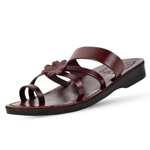 Holy Land Market Men/Women Biblical Jesus Leather Sandals/Slides From Jerusalem (Galilee Style)