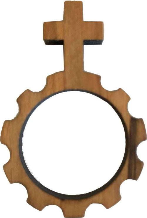 Rosario de dedo - Rosario de dedo de madera de olivo - Hecho a mano en Belén