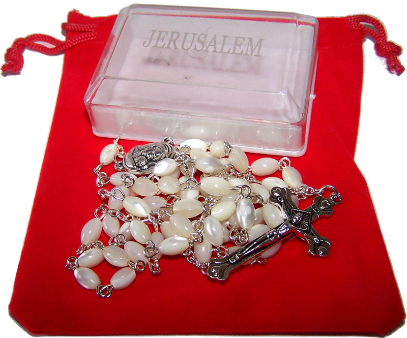 Rosary/Necklace with Velvet Bag