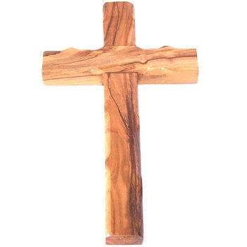 1 X Med. size wooden Cross from Bethlehem - Olive wood (16cm or 6.4 inches) by HolyLandMarket