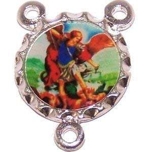 Arch Angel Michael resined silver-toned center (2cm - 0.8")
