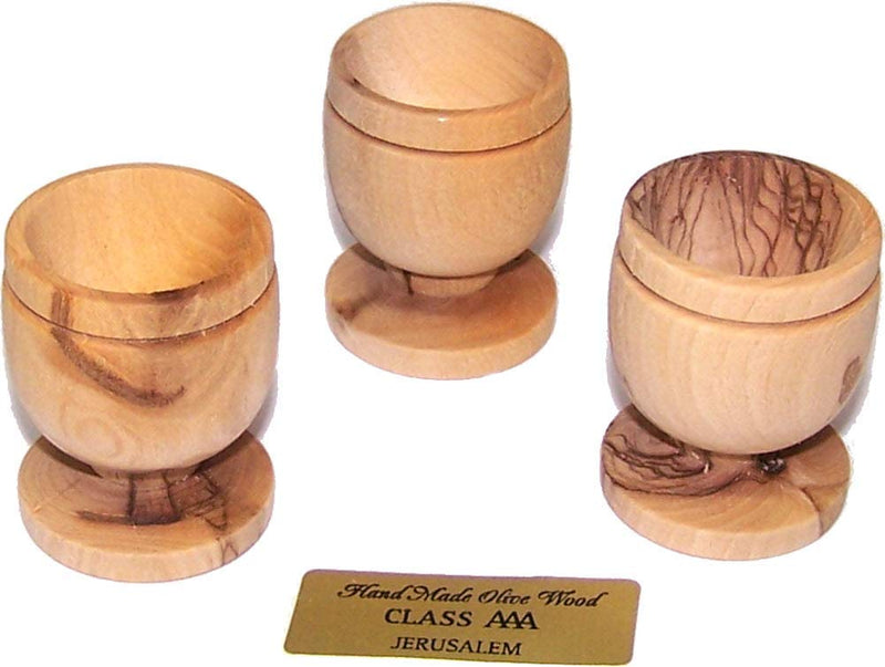 Holy Land Market Olive Wood Small Chalice or Goblet/Wine or Communion Church Cup