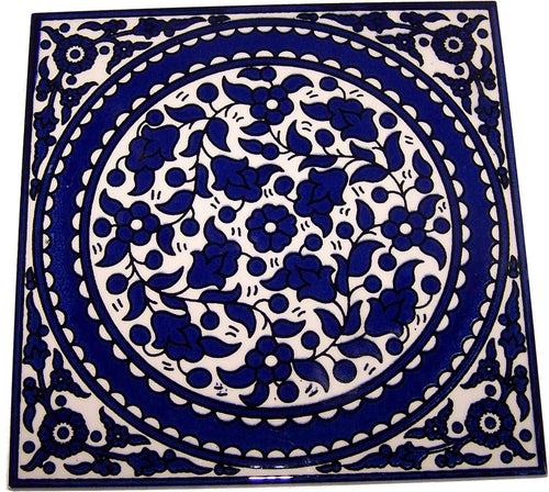 Azulejo Modular Pintado a Mano de Jerusalén Modelo X - 6 Pulgadas - Marca Asfour Outlet