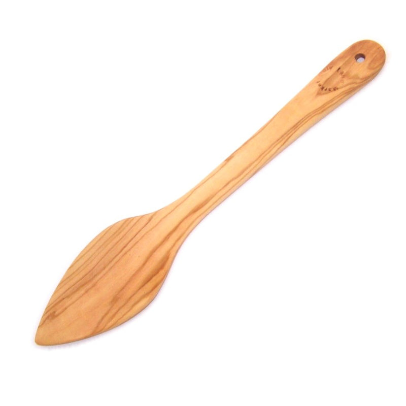 Hand Carved Olive Wood Pie/Cake or Pizza Serving Spoon (12 Inches) - Asfour Outlet Trademark