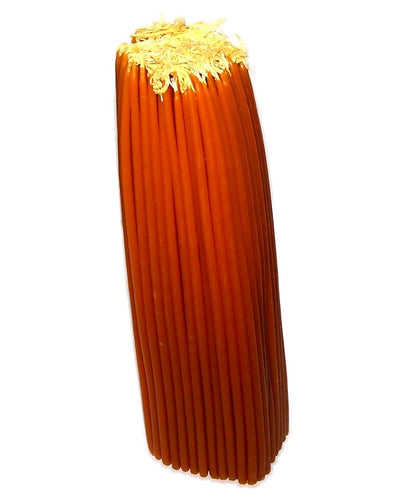 100% Beeswax 2-hour Candles Organic Hand Made - 12" Tall, 1/4" Thick (One Kilogram - 2.2 pounds)