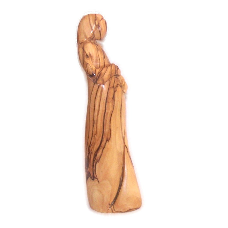 Holy Land Market The Helper in Childbirth - Mary Pregnant Carrying Baby Jesus in her Womb - Olive Wood (20 cm cm or 8 inches)