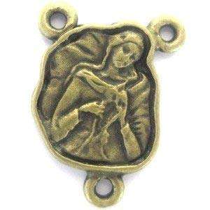 María Desatadora de Nudos - centro de bronce (1.5 cm - 0.6")