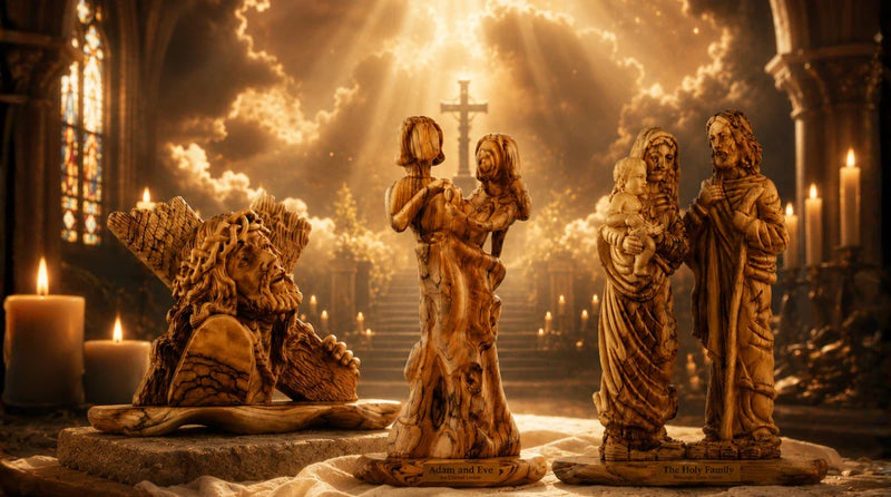 Olive Wood Museum Quality Statues