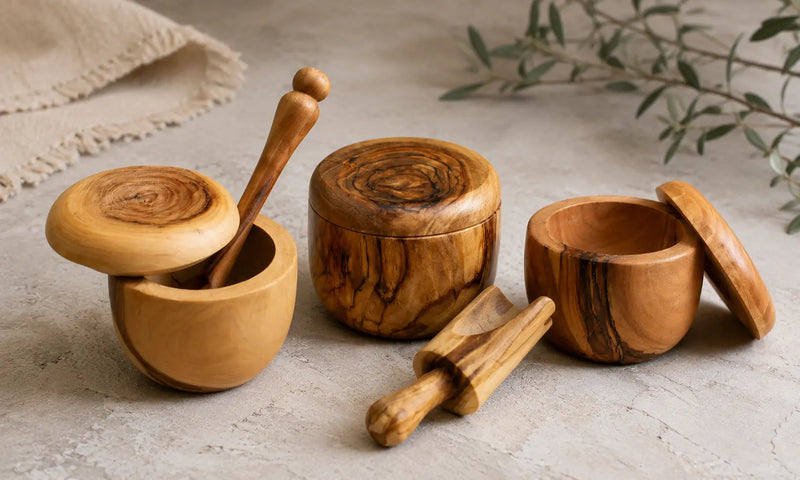 Olive Wood Containers