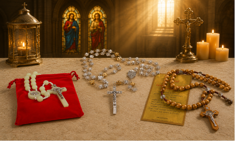 Silver Rosaries