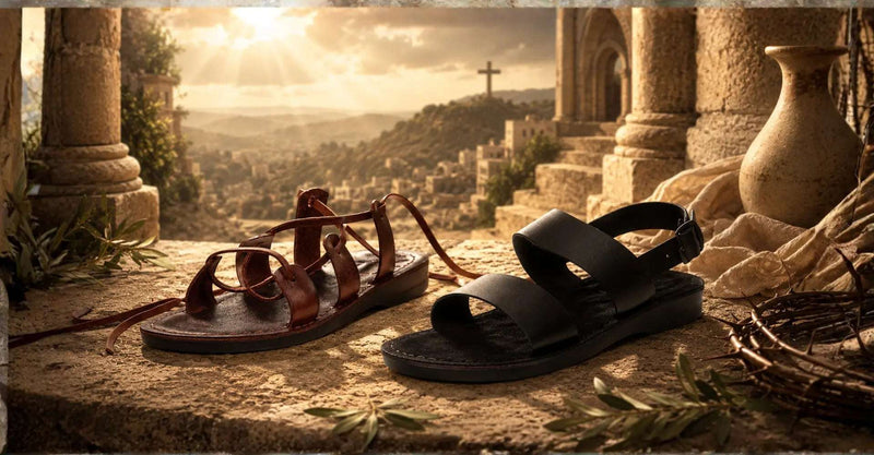 Jesus Biblical Suede Sandals