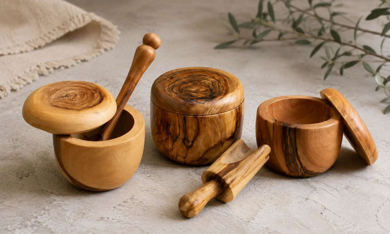 Olive Wood Containers