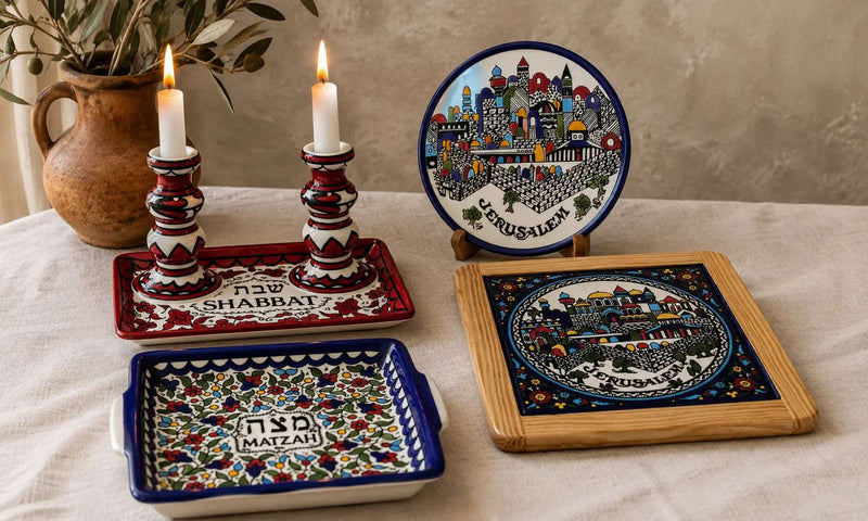 Ceramic & Olive Wood Plates & Dishes & Trays