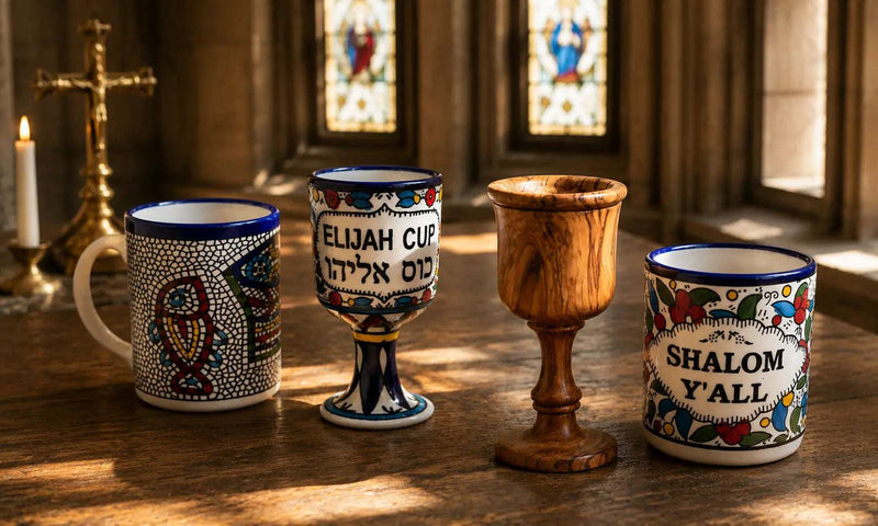 Ceramic & Olive Wood Mugs, Cups & Goblets