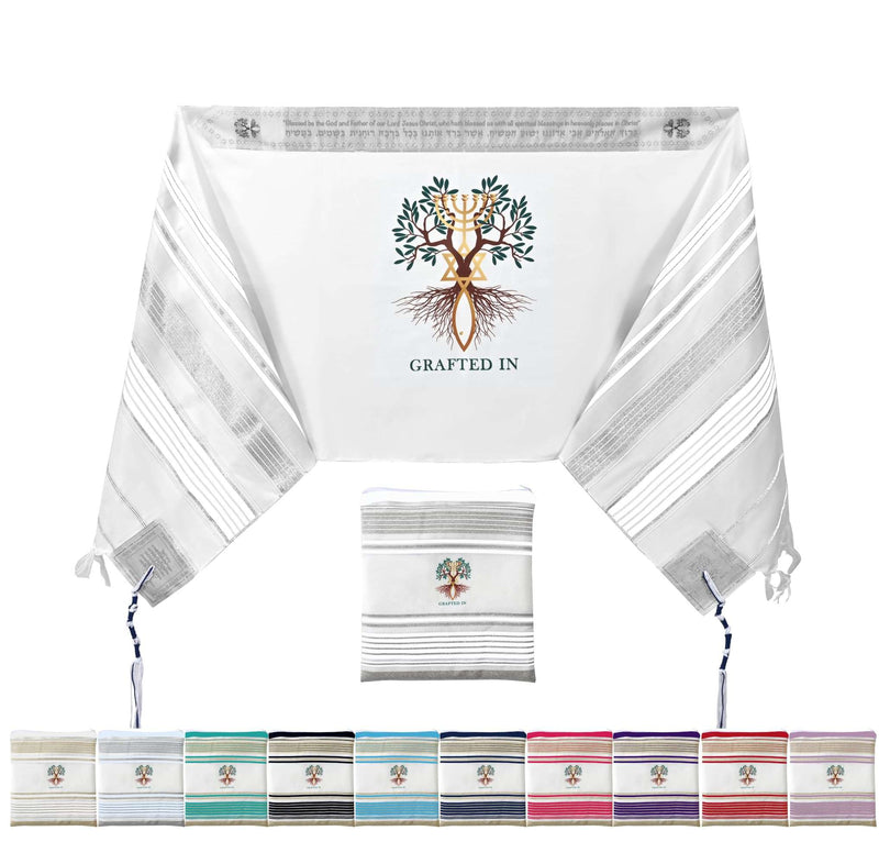 Grafted IN - Messianic Christian Prayer Shawl/Tallit Prayer Shawl - Creation and Restoration Talit