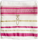 Mercado Tierra Santa Chal/Tallit mesiánico para mujeres - El Tallit del Mesías Rosa/Dorado