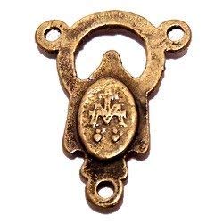 Miraculous medal center - Arch- O.L. Grace - Bronze(1.7 cm-0.7")
