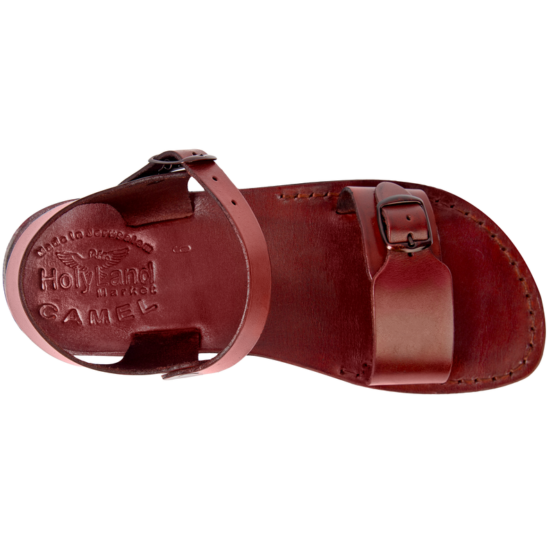 Holy Land Market Men/Women Biblical Jesus Leather Sandals/Slides From Jerusalem (Jerusalem Style I)