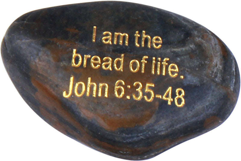The Seven I AM Statements in John Engraved in Gold on River Stones from The Holy Land