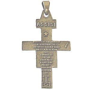 San Damiano crucifix - Bronze (4.1cm or 1.6") Rosary/Pendant