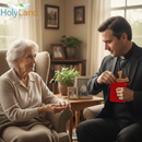 Resin Healing Cross - complete with Prayers and Certificate (4.5 x 3.6 In) – sits in hand perfectly. Healing Cross Trademark