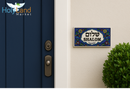 Holy Land Market Hand-Painted Ceramic “Shalom” Welcome Tile Sign – Hebrew & English Wall or Door Hanging Plaque, Made in the Holy Land, 6x2.75 Inches