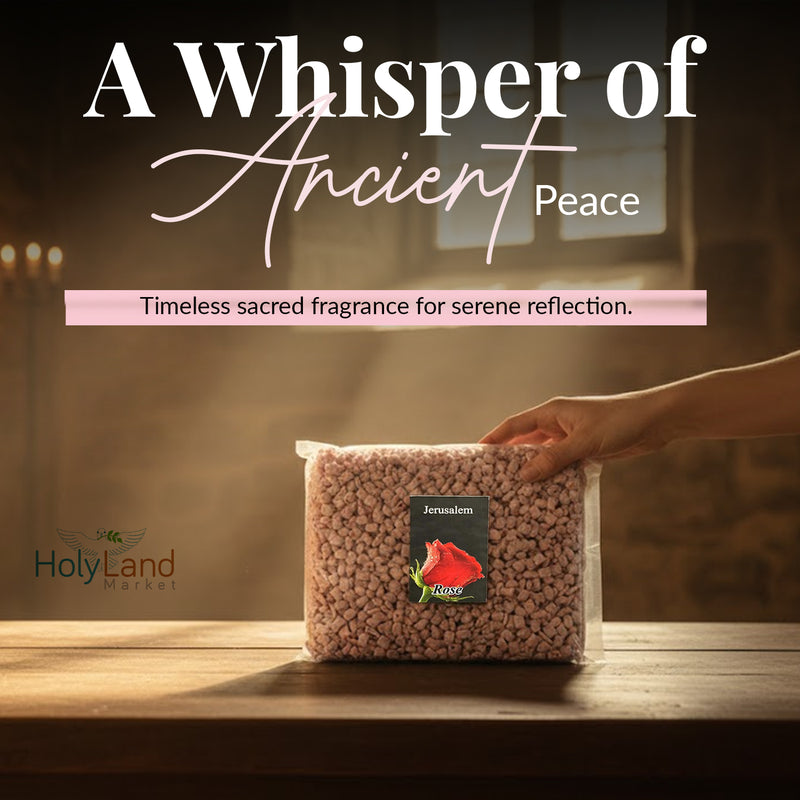 Holy Land Market Jerusalem Incense - 1 lb Rose Scent, Bulk for Church Use, Premium Quality from Mount Athos