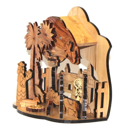 Olive Wood Silent Night Nativity