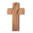Cruz de rosario estampada de madera de olivo de 35x22 mm (1.4x0.9")