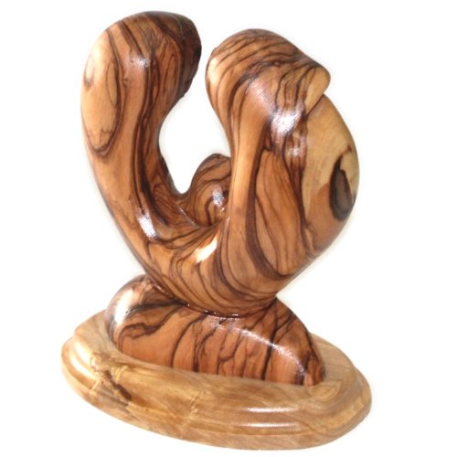 The Holy Family (modern) - Olive wood (11 x 4 cm or 4.5 x 1.5 Inches )