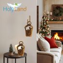 Wood Nativity Set - Holy Family modern style (14.5 high x10 cm or 5.7x3.93")