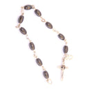 Hematite Beads chaplet 10 beads Rosary (Bead size 6mm- 19cm or 7.5 inches long)