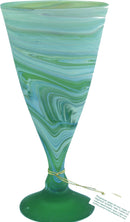 Green set of Phoenician Cone Wine Goblets - Ancient beauty revealed. Set of 6 goblets. Museum quality looks and feels(6 Inch) - Asfour Outlet Trademark