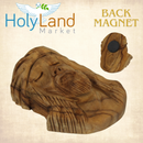 Holy Land Market Olive Wood Crown of Thorns Jesus Magnet – Hand-Carved Bethlehem Christian Art from Jerusalem Olive Wood (2.6 x 2")