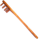 Hand Carved Olive Wood Spaghetti Spoon (12 Inches) - with 7 Pegs - Asfour Outlet Trademark