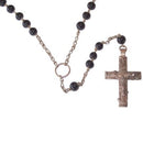 Habit Priest Rosary - Jerusalem style I - Very long and strong ( 34 inches )