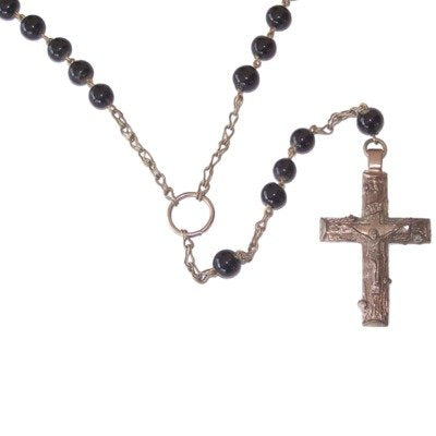 Habit Priest Rosary - Jerusalem style I - Very long and strong ( 34 inches )